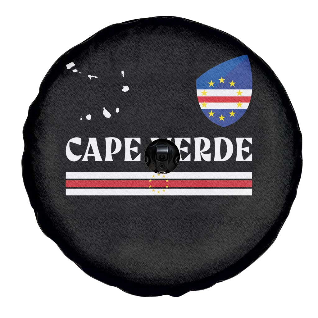 Cape Verde Country Map Shield Emblem Spare Tire Cover Cabo Verde Roots National Pride Gift
