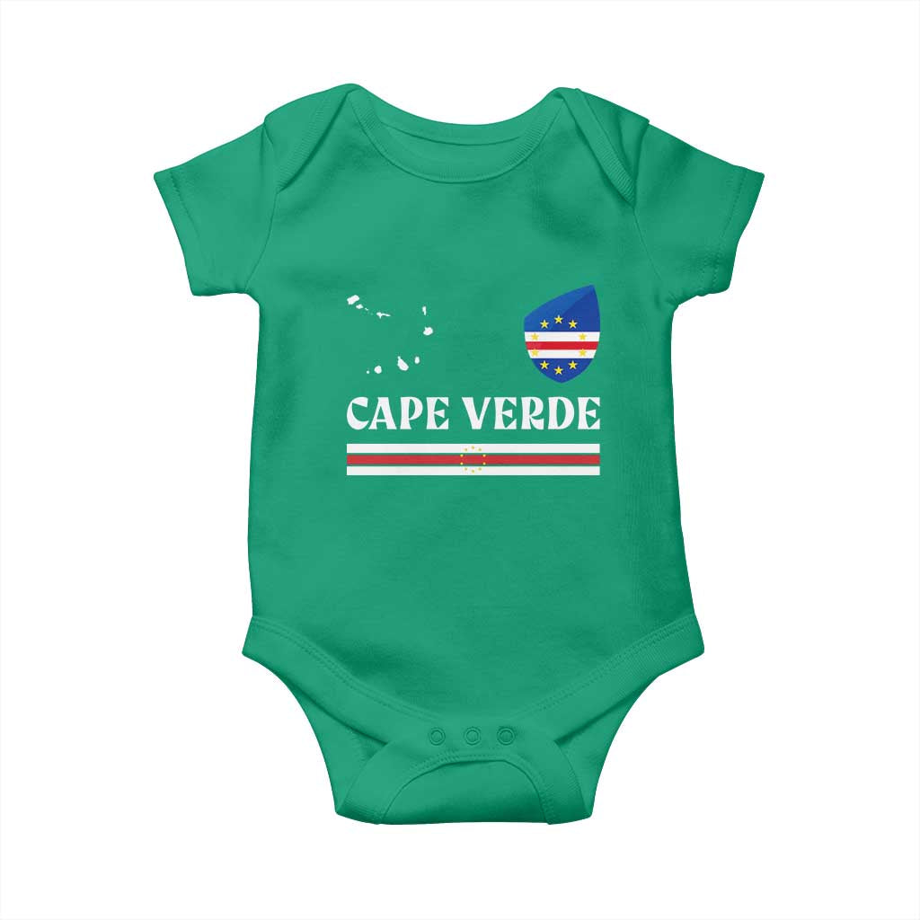 Cape Verde Country Map Shield Emblem Baby Onesie Cabo Verde Roots National Pride Gift