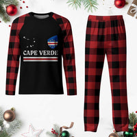 Cape Verde Country Map Shield Emblem Plaid Pajama Set Cabo Verde Roots National Pride Gift