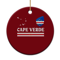 Cape Verde Country Map Shield Emblem Ceramic Ornament Cabo Verde Roots National Pride Gift