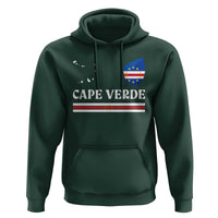 Cape Verde Country Map Shield Emblem Hoodie Cabo Verde Roots National Pride Gift