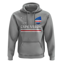 Cape Verde Country Map Shield Emblem Hoodie Cabo Verde Roots National Pride Gift