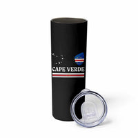 Cape Verde Country Map Shield Emblem Skinny Tumbler Cabo Verde Roots National Pride Gift