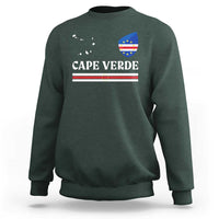Cape Verde Country Map Shield Emblem Sweatshirt Cabo Verde Roots National Pride Gift