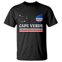 Cape Verde Country Map Shield Emblem T Shirt Cabo Verde Roots National Pride Gift