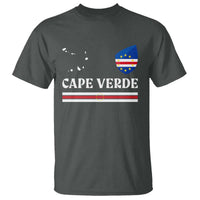 Cape Verde Country Map Shield Emblem T Shirt Cabo Verde Roots National Pride Gift