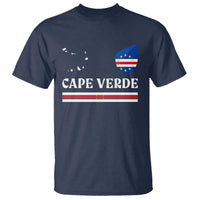 Cape Verde Country Map Shield Emblem T Shirt Cabo Verde Roots National Pride Gift