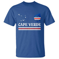 Cape Verde Country Map Shield Emblem T Shirt Cabo Verde Roots National Pride Gift