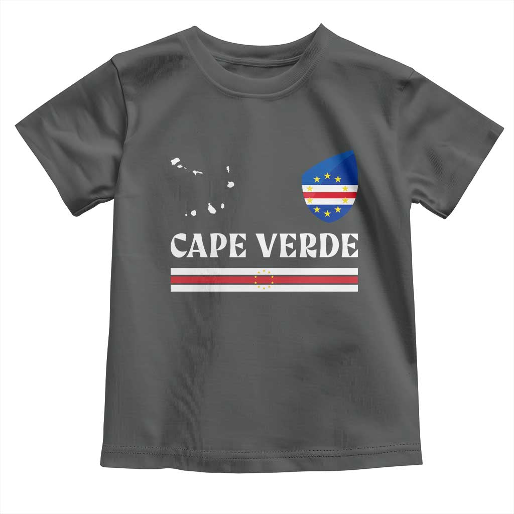 Cape Verde Country Map Shield Emblem Toddler T Shirt Cabo Verde Roots National Pride Gift