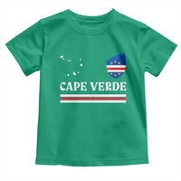 Cape Verde Country Map Shield Emblem Toddler T Shirt Cabo Verde Roots National Pride Gift