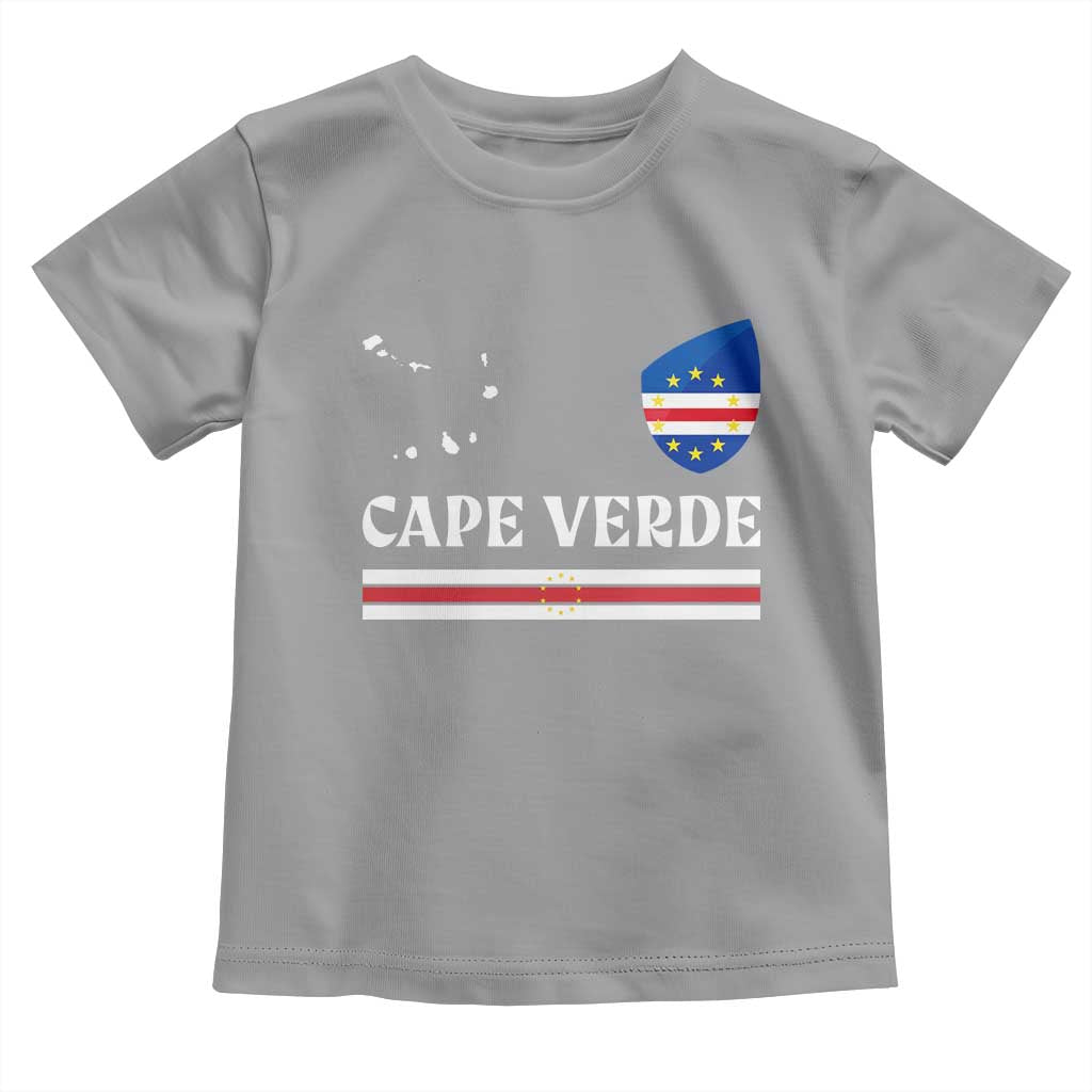 Cape Verde Country Map Shield Emblem Toddler T Shirt Cabo Verde Roots National Pride Gift