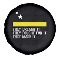 Curaçao Flag History Pride Spare Tire Cover They Dreamt Fought Made It