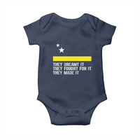 Curaçao Flag History Pride Baby Onesie They Dreamt Fought Made It