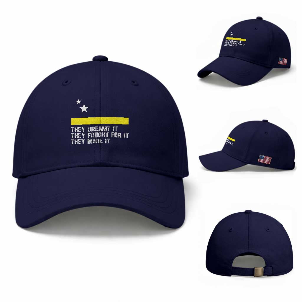 Curaçao Flag History Pride Baseball Cap They Dreamt Fought Made It