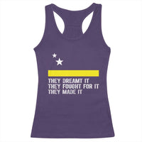 Curaçao Flag History Pride Racerback Tank Top They Dreamt Fought Made It