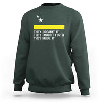 Curaçao Flag History Pride Sweatshirt They Dreamt Fought Made It