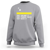 Curaçao Flag History Pride Sweatshirt They Dreamt Fought Made It