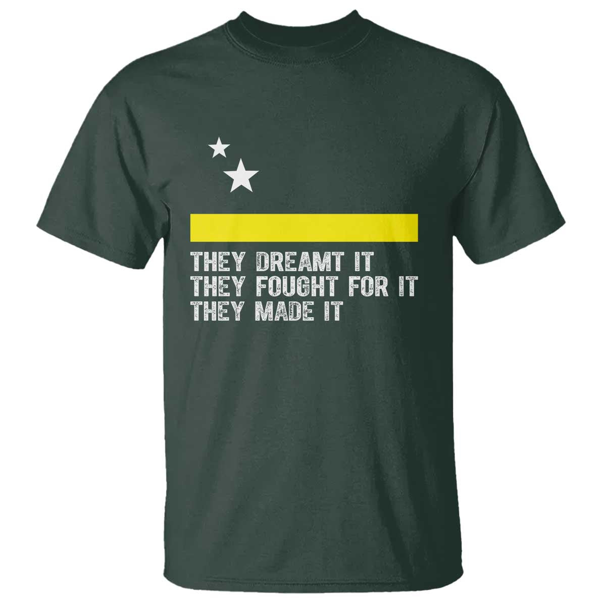 Curaçao Flag History Pride T Shirt They Dreamt Fought Made It
