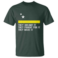 Curaçao Flag History Pride T Shirt They Dreamt Fought Made It