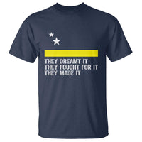 Curaçao Flag History Pride T Shirt They Dreamt Fought Made It