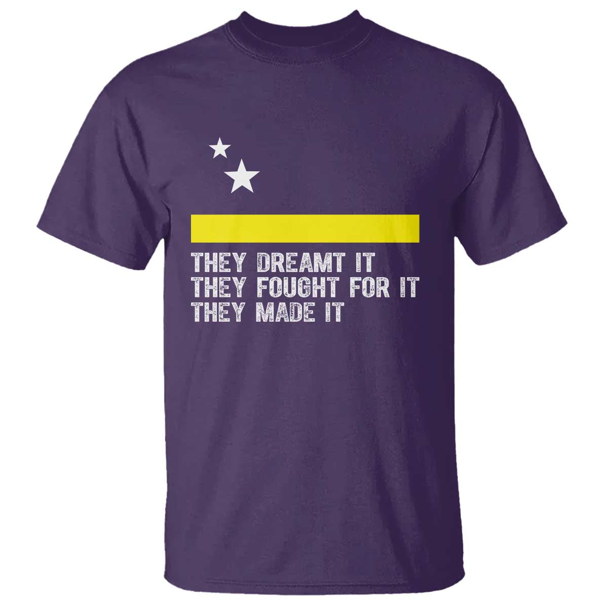 Curaçao Flag History Pride T Shirt They Dreamt Fought Made It