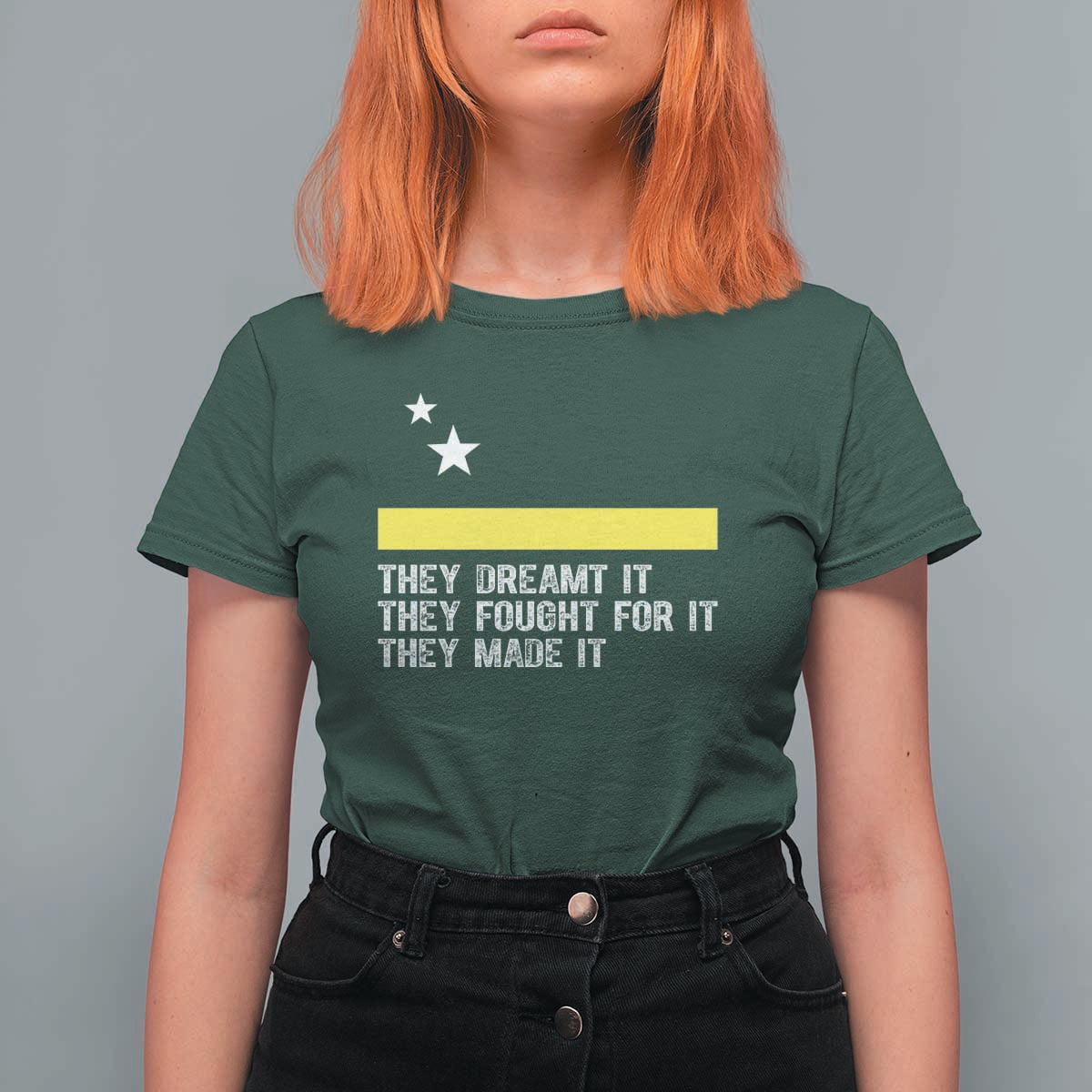 Curaçao Flag History Pride T Shirt For Women They Dreamt Fought Made It