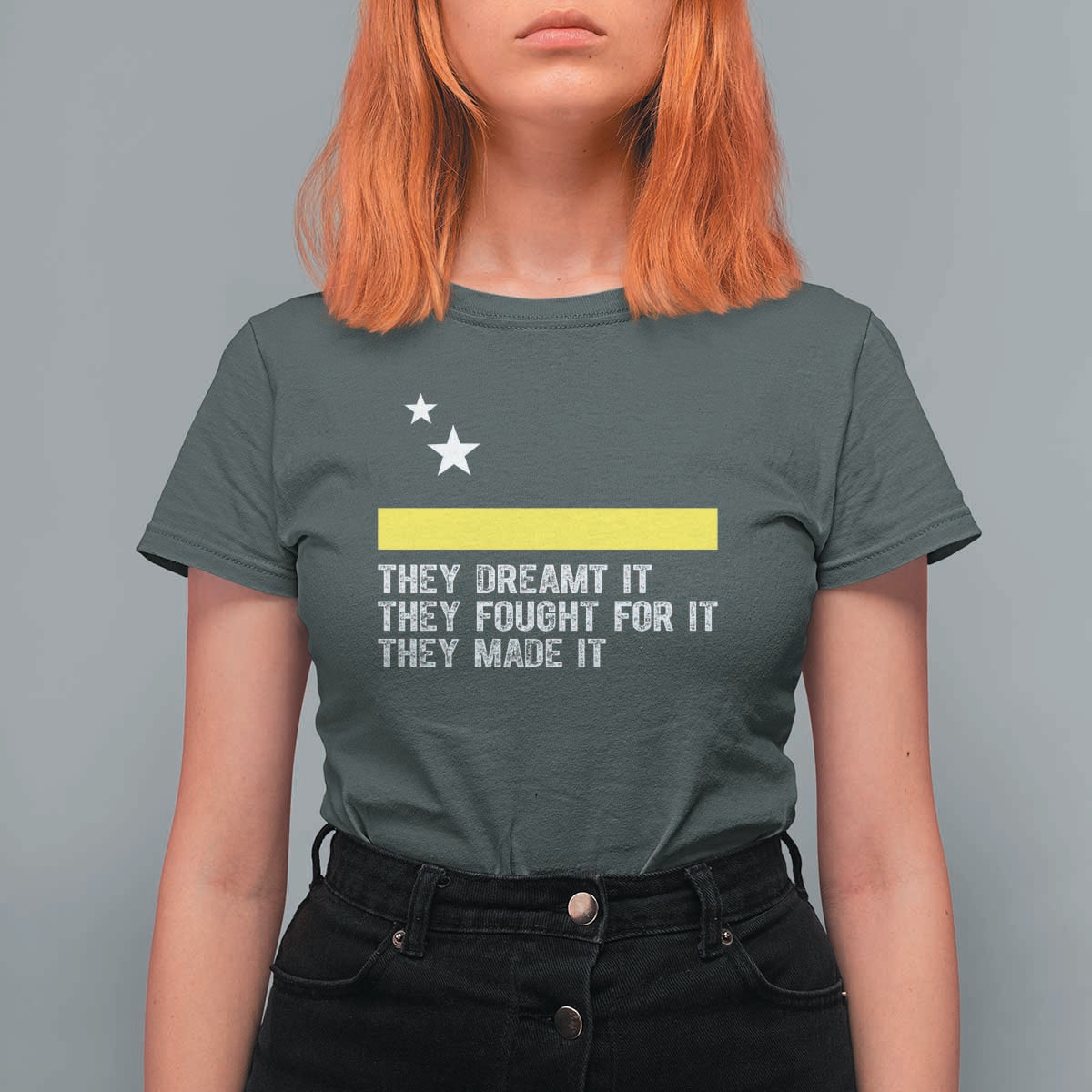 Curaçao Flag History Pride T Shirt For Women They Dreamt Fought Made It