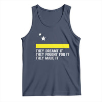 Curaçao Flag History Pride Tank Top They Dreamt Fought Made It