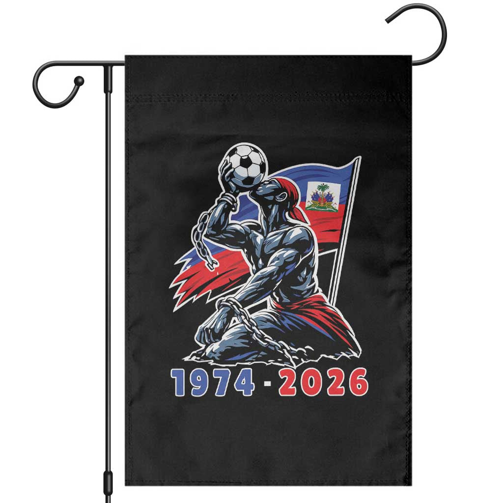 Haiti Soccer Tournament History 1974 to 2026 Garden Flag Powerful Haitian Broken Chains National Flag Football Fans