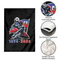 Haiti Soccer Tournament History 1974 to 2026 Garden Flag Powerful Haitian Broken Chains National Flag Football Fans