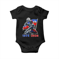 Haiti Soccer Tournament History 1974 to 2026 Baby Onesie Powerful Haitian Broken Chains National Flag Football Fans