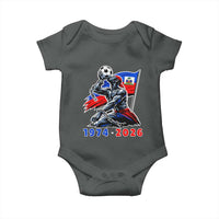 Haiti Soccer Tournament History 1974 to 2026 Baby Onesie Powerful Haitian Broken Chains National Flag Football Fans