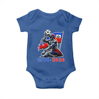 Haiti Soccer Tournament History 1974 to 2026 Baby Onesie Powerful Haitian Broken Chains National Flag Football Fans