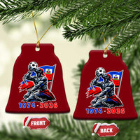 Haiti Soccer Tournament History 1974 to 2026 Ceramic Ornament Powerful Haitian Broken Chains National Flag Football Fans