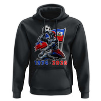 Haiti Soccer Tournament History 1974 to 2026 Hoodie Powerful Haitian Broken Chains National Flag Football Fans