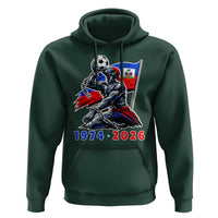 Haiti Soccer Tournament History 1974 to 2026 Hoodie Powerful Haitian Broken Chains National Flag Football Fans