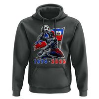Haiti Soccer Tournament History 1974 to 2026 Hoodie Powerful Haitian Broken Chains National Flag Football Fans