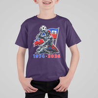 Haiti Soccer Tournament History 1974 to 2026 T Shirt For Kid Powerful Haitian Broken Chains National Flag Football Fans