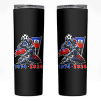 Haiti Soccer Tournament History 1974 to 2026 Skinny Tumbler Powerful Haitian Broken Chains National Flag Football Fans