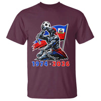 Haiti Soccer Tournament History 1974 to 2026 T Shirt Powerful Haitian Broken Chains National Flag Football Fans