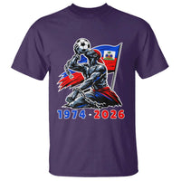 Haiti Soccer Tournament History 1974 to 2026 T Shirt Powerful Haitian Broken Chains National Flag Football Fans