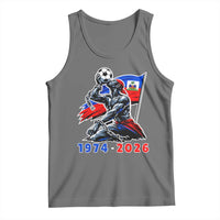 Haiti Soccer Tournament History 1974 to 2026 Tank Top Powerful Haitian Broken Chains National Flag Football Fans