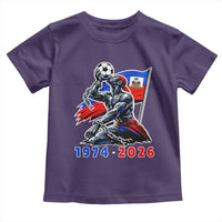 Haiti Soccer Tournament History 1974 to 2026 Toddler T Shirt Powerful Haitian Broken Chains National Flag Football Fans