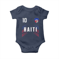 Haiti Soccer Sports Graphic Number 10 Jersey Style Baby Onesie Proud Haitian Football Fans Game Day Pride