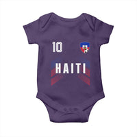Haiti Soccer Sports Graphic Number 10 Jersey Style Baby Onesie Proud Haitian Football Fans Game Day Pride