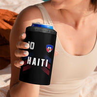 Haiti Soccer Sports Graphic Number 10 Jersey Style 4 in 1 Can Cooler Tumbler Proud Haitian Football Fans Game Day Pride