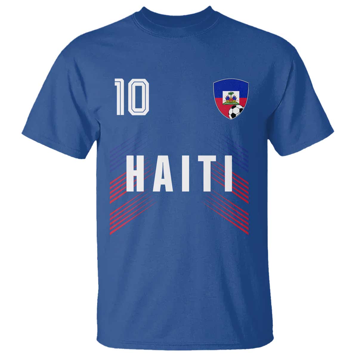 Haiti Soccer Sports Graphic Number 10 Jersey Style T Shirt Proud Haitian Football Fans Game Day Pride