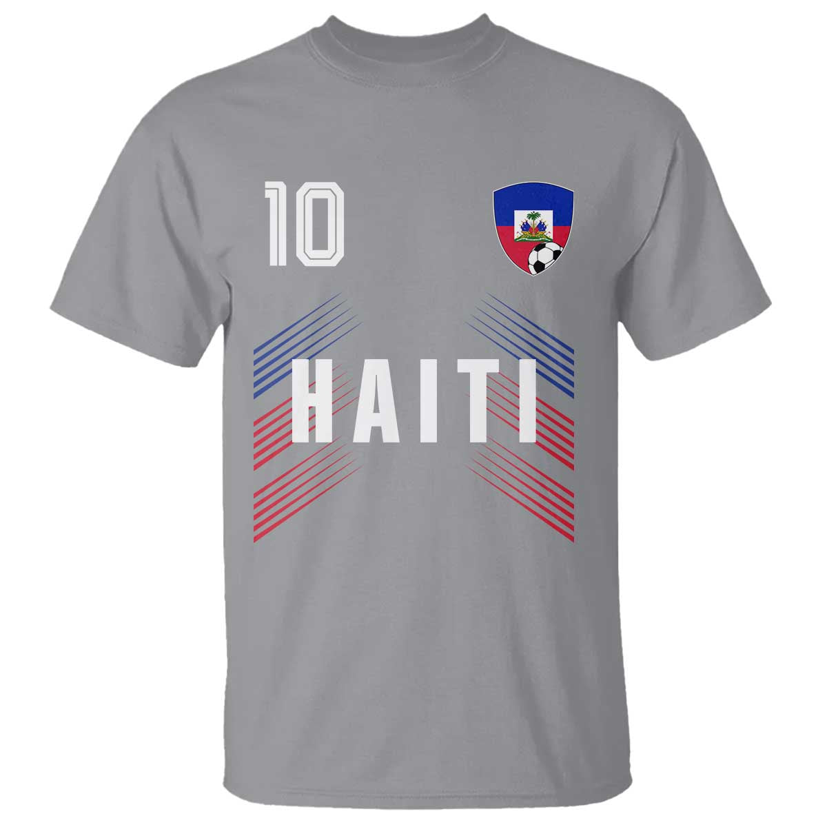 Haiti Soccer Sports Graphic Number 10 Jersey Style T Shirt Proud Haitian Football Fans Game Day Pride