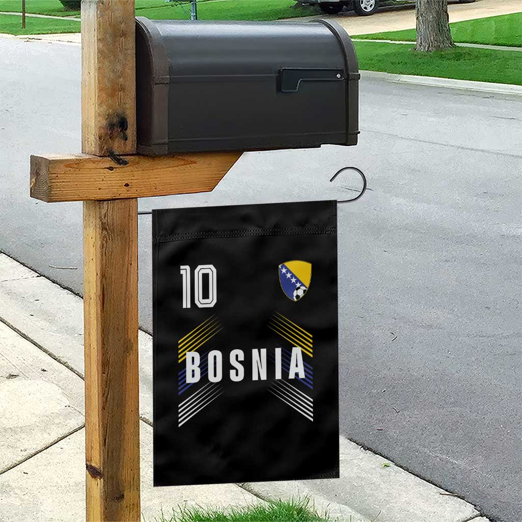 Bosnia Herzegovina Soccer Sports Graphic Number 10 Jersey Style Garden Flag Proud Bosnian Football Fans Game Day Pride