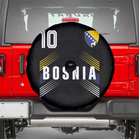 Bosnia Herzegovina Soccer Sports Graphic Number 10 Jersey Style Spare Tire Cover Proud Bosnian Football Fans Game Day Pride